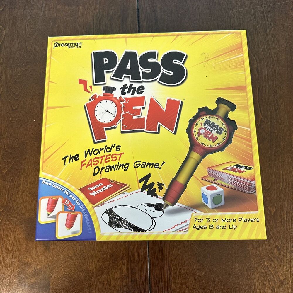 Pass The Pen Game Worlds Fastest Drawing Game Family Pressman 2017 Complete NIB